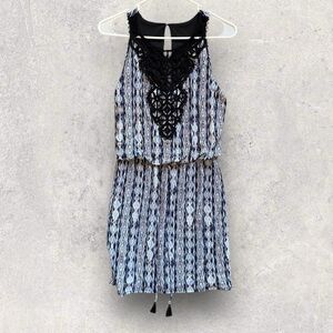 WHBM Sleeveless, Crochet Bib Knit Dress Size XXS